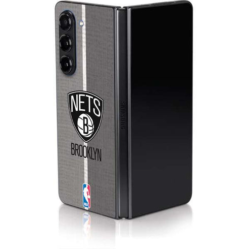 NBA Brooklyn Nets Canvas Galaxy Z Fold5 5G Skin